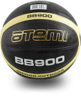 Мяч баскетбольный Atemi, р. 7, синтетическая кожа ПУ, 12 панелей, BB900, окруж 75-78, клееный