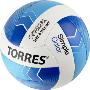 Мяч волейбольный TORRES Simple Color V32115, размер 5 (5) ― купить в Москве. Цена, фото, описание, продажа, отзывы. Выбрать, заказать с доставкой. | Интернет-магазин SPORTAVA.RU