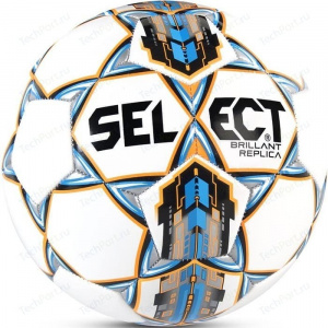 Мяч футбольный SELECT BRILLANT Replica, 811608-002 бел/син/оранж, размер 4 ― купить в Москве. Цена, фото, описание, продажа, отзывы. Выбрать, заказать с доставкой. | Интернет-магазин SPORTAVA.RU