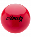 Мяч для художественной гимнастики Amely AGB-101, 15 см, красный