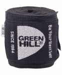 Бинт боксерский Green Hill BP-6232a, 2,5м, эластик, черный