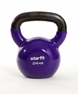 Гиря виниловая Starfit DB-401, 24 кг, фиолетовый ― купить в Москве. Цена, фото, описание, продажа, отзывы. Выбрать, заказать с доставкой. | Интернет-магазин SPORTAVA.RU