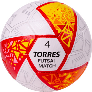Мяч футзальный TORRES Futsal Match FS323774, размер 4 (4) ― купить в Москве. Цена, фото, описание, продажа, отзывы. Выбрать, заказать с доставкой. | Интернет-магазин SPORTAVA.RU