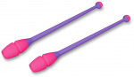 Булавы для художественной гимнастики вставляющиеся INDIGO 41 см (фиолетово-розовый)