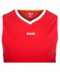 Майка баскетбольная Jögel JBT-1020-021, красный/белый, детский