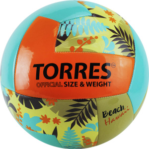 Мяч для пляжного волейбола TORRES Hawaii V32075B, размер 5 (5) ― купить в Москве. Цена, фото, описание, продажа, отзывы. Выбрать, заказать с доставкой. | Интернет-магазин SPORTAVA.RU