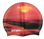 Шапочка для плавания Atemi, силикон, (закат), PSC406