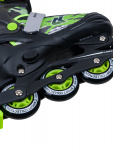 Раздвижные роликовые коньки Alpha Caprice CK-SK-P320-33 Green (антистресс обезьяна в подарок)