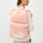 Рюкзак спорт. PUMA Phase Backpack, 07994304, полиэстер, розовый (41x28x14)