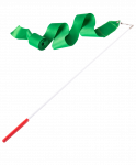 Лента для художественной гимнастики Amely AGR-201 6м, с палочкой 56 см, зеленый