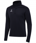 Джемпер тренировочный Jögel CAMP Training Top 1/4 Zip, черный, детский