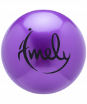 Мяч для художественной гимнастики Amely AGB-301 19 см, фиолетовый