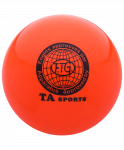 Мяч для художественной гимнастики RGB-101, 15 см, оранжевый