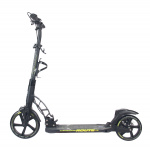 Самокат RGX ROUTE 230/200мм black/yellow 100% алюминий, дисковый тормоз, передний и задний амортизаторы