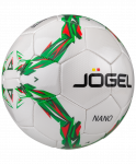 Мяч футбольный Jögel Nano JS-210, №5, белый/зеленый/красный (5)