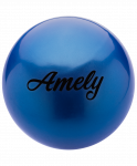 Мяч для художественной гимнастики Amely AGB-101, 15 см, синий