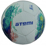 Мяч футбольный Atemi GALAXY, резина, бело/зелен/синий, р.5 , р/ш, окруж 68-70