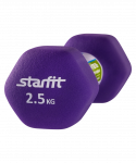 Гантель неопреновая Starfit DB-201 2,5 кг, фиолетовый, 2 шт
