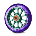 Колесо HIPE 10spoke 110x24 мм, прозрачный голубой/фиолетовый, violet