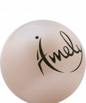 Мяч для художественной гимнастики Amely AGB-301 15 см, жемчужный