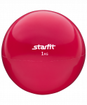 Медбол Starfit GB-703, 1 кг, красный