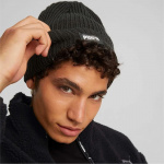 Шапка PUMA Ribbed Classic Cuff Beanie, 02403801, черный (Универсальный)