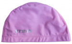 Шапочка для плавания тканевая с ПУ покрытием, розовый , Atemi PU 13