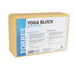 Блок для йоги TORRES YL8005B размер 8x15x23см, ЭВА, песочный