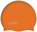 Шапочка для плавания Atemi детская, тонкий силикон, оранжевый, TC304