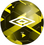 Мяч минифутбольный Umbro FUTSAL COPA, 20993U-HDN жел/бел/чер, размер 4