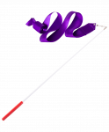 Лента для художественной гимнастики Amely AGR-201 6м, с палочкой 56 см, фиолетовый