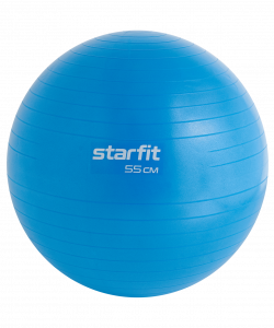 УЦЕНКА Фитбол Starfit GB-104 антивзрыв, 900 гр, синий, 55 см ― купить в Москве. Цена, фото, описание, продажа, отзывы. Выбрать, заказать с доставкой. | Интернет-магазин SPORTAVA.RU