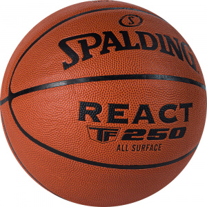 Мяч баскетбольный Spalding TF-250 React 76967z, размер 7, FIBA Approved (7) ― купить в Москве. Цена, фото, описание, продажа, отзывы. Выбрать, заказать с доставкой. | Интернет-магазин SPORTAVA.RU