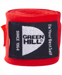 Бинт боксерский Green Hill BP-6232d, 4,5м, эластик, красный