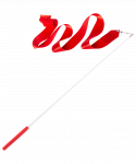 Лента для художественной гимнастики Amely AGR-301 4м, с палочкой 46 см, красный