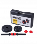 Гантель разборная в чемодане BASEFIT DB-705 чугун/пластик, 7,5 кг, 1 шт