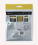 Струна для бадминтона WISH String WBS-300, белый/фиолетовый