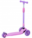 БЕЗ УПАКОВКИ Самокат Ridex 3-колесный Bunny, 135/90 мм, розовый/фиолетовый