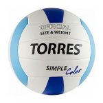 Мяч в/б TORRES Simple Color V30115, р.5, синт.кожа