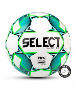 Мяч футбольный Select Match DB, №5, белый/зеленый/черный ― купить в Москве. Цена, фото, описание, продажа, отзывы. Выбрать, заказать с доставкой. | Интернет-магазин SPORTAVA.RU