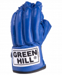 Перчатки снарядные Green Hill ROYAL CMR-2076, шингарты, кожа, синие