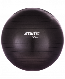 Мяч гимнастический Starfit GB-101 55 см, антивзрыв, черный ― купить в Москве. Цена, фото, описание, продажа, отзывы. Выбрать, заказать с доставкой. | Интернет-магазин SPORTAVA.RU