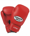 Перчатки боксерские Green Hill GYM BGG-2018, 12oz, кожа, красные