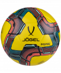 Мяч футзальный Jögel Inspire №4, желтый/черный/красный