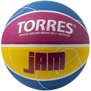 Мяч баскетбольный TORRES Jam B023127, размер 7 (7) ― купить в Москве. Цена, фото, описание, продажа, отзывы. Выбрать, заказать с доставкой. | Интернет-магазин SPORTAVA.RU