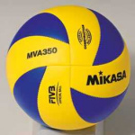 Мяч волейбольный MIKASA, 260-280 г, синтетическая кожа, р. 5, Китай, MVA350