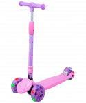 Самокат Ridex 3-колесный Bunny, 135/90 мм, розовый/фиолетовый