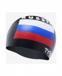 Шапочка для плавания TYR Russia Silicone Swim Cap, силикон, LCSRUS/001,черный