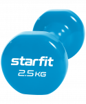 Гантель виниловая Starfit DB-101 2,5 кг, синий, 2 шт