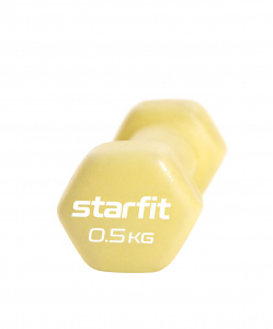 Гантель неопреновая Starfit DB-201 0,5 кг, желтый пастельный ― купить в Москве. Цена, фото, описание, продажа, отзывы. Выбрать, заказать с доставкой. | Интернет-магазин SPORTAVA.RU